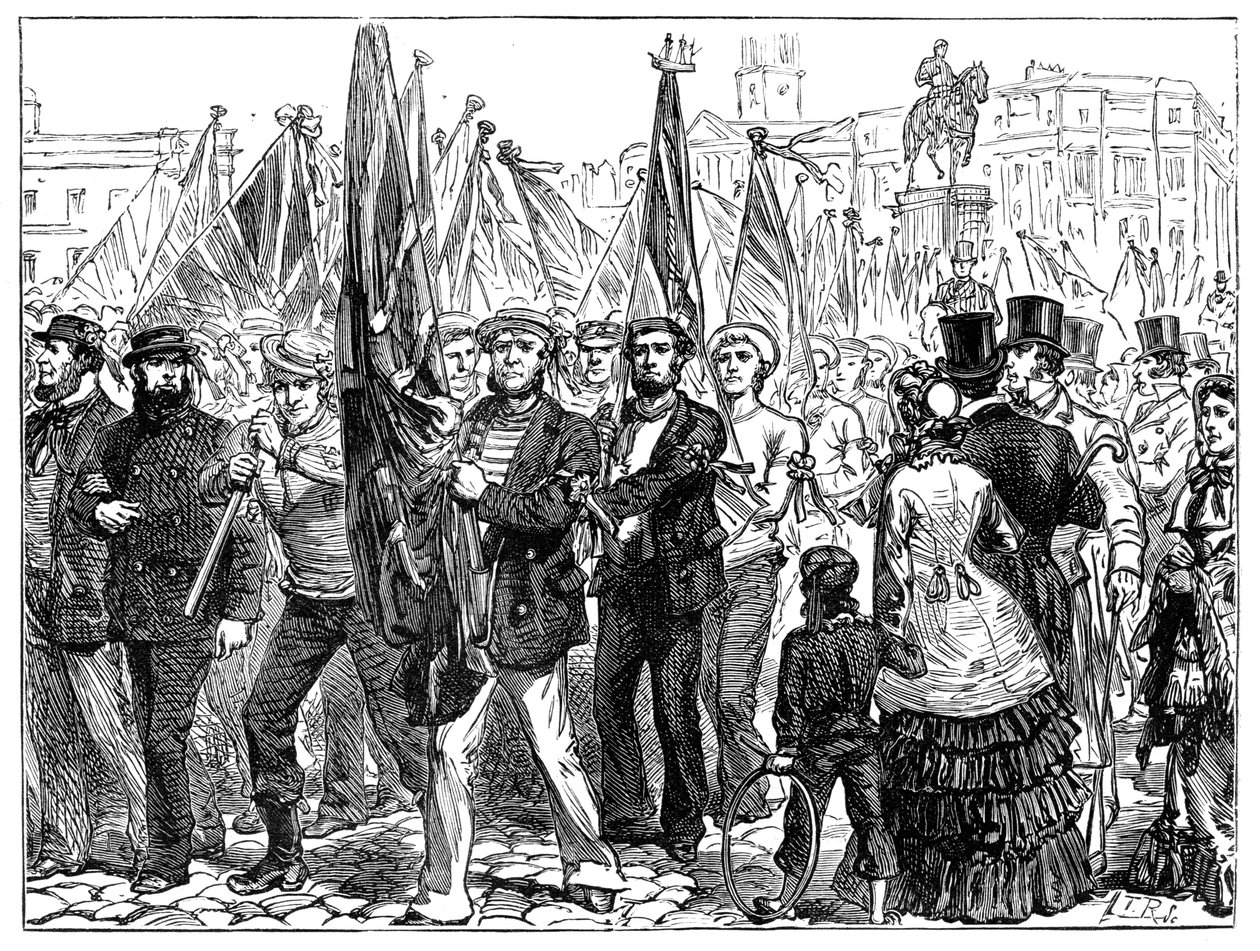 Demonstração de marinheiros, século XIX, 1900 de Unbekannt