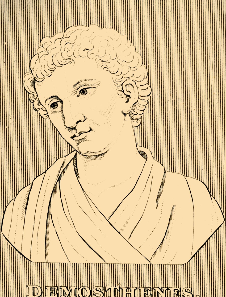Demóstenes, 384-322 aC, 1830. de Unbekannt