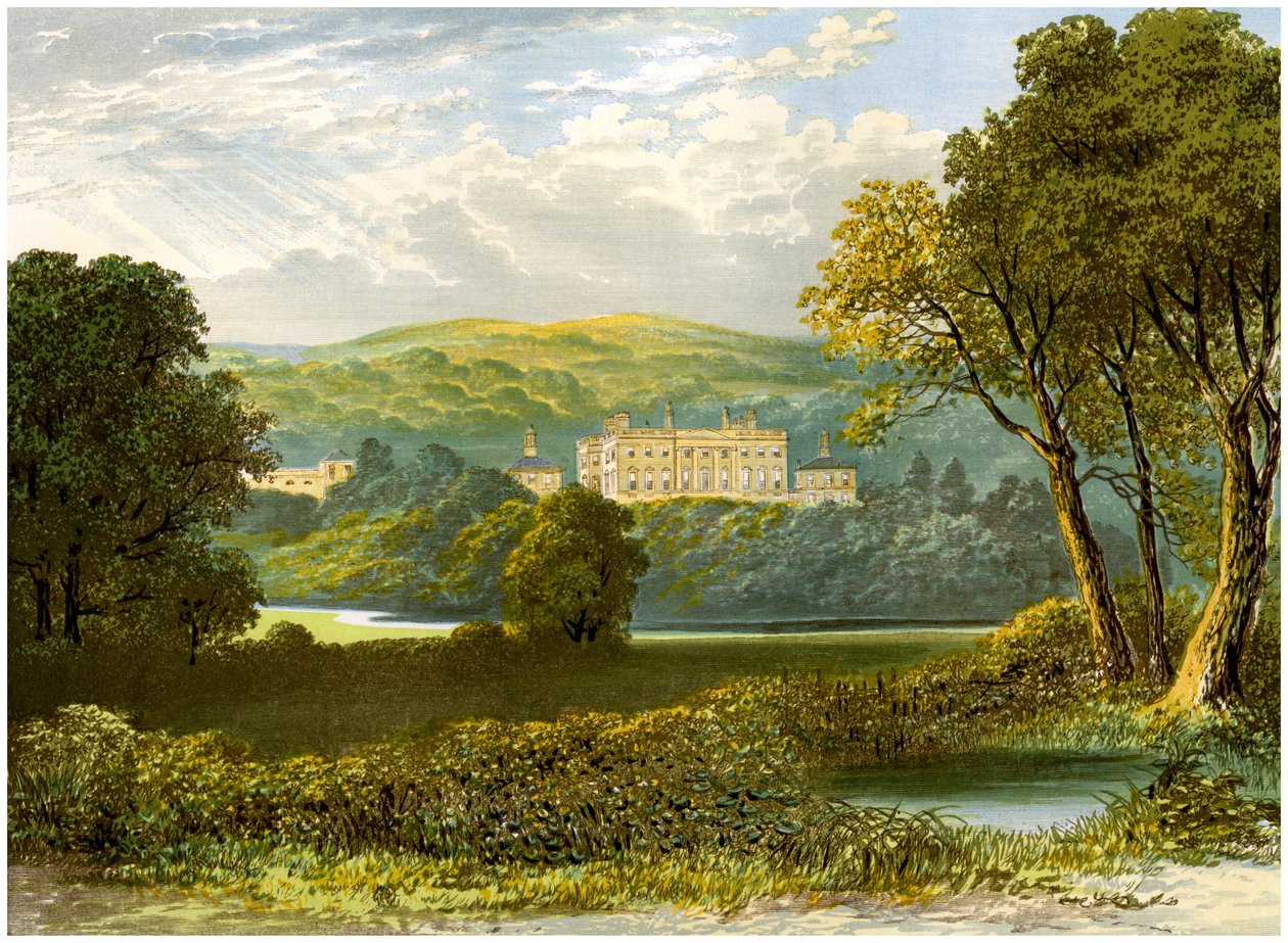 Denton Park, Yorkshire, casa da família Wyvill, c1880 de Unbekannt