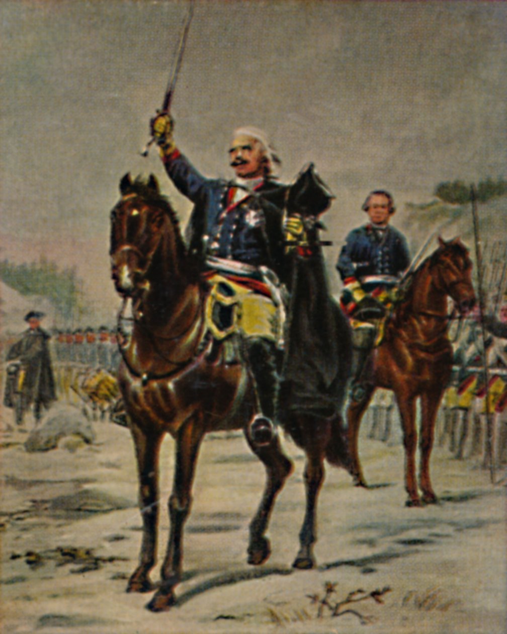 O Velho Dessauer 1676-1747. - Pintura de Camphausen, 1934. de Unbekannt