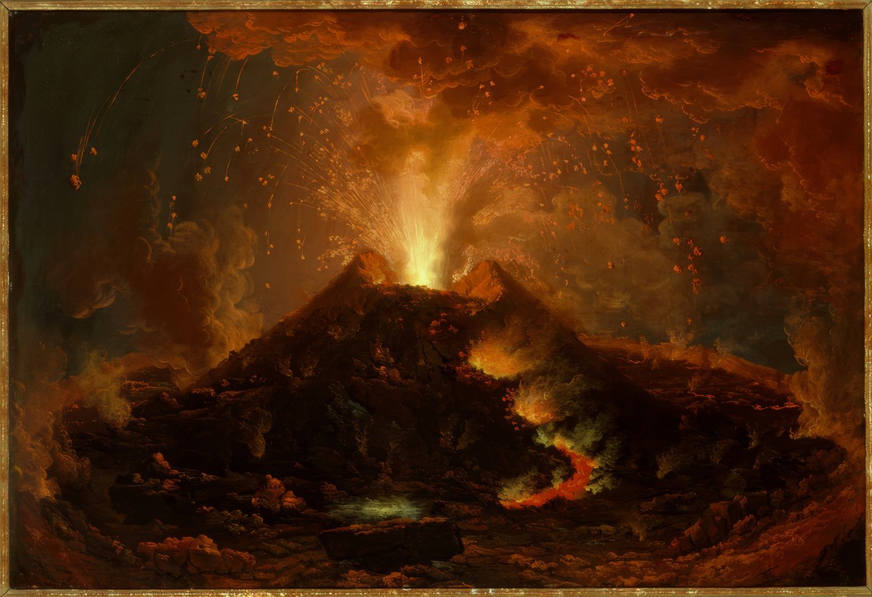 A erupção do Vesúvio de Unbekannt