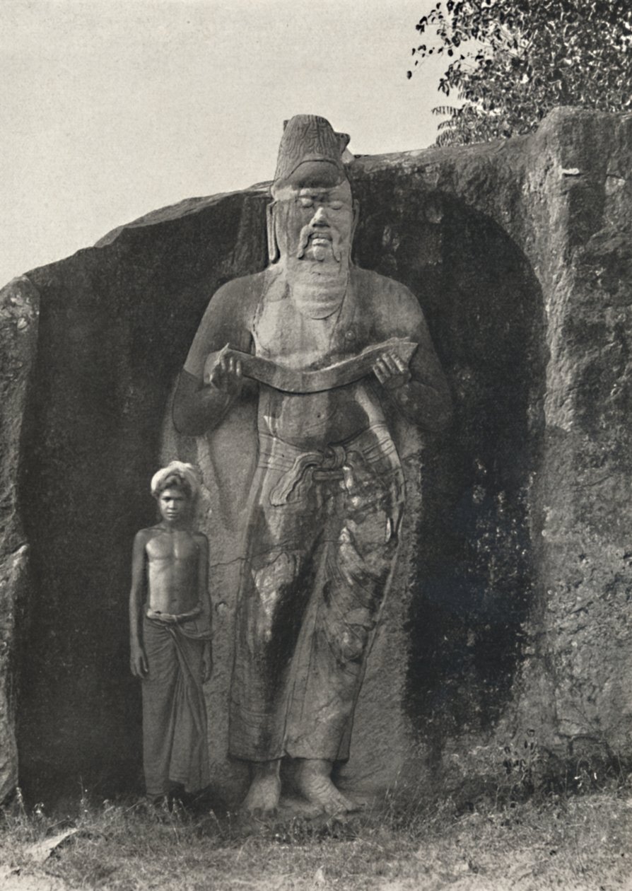 Segundo a tradição, a estátua de Parakrama Bahus I, o Grande 1164-1197 DC, Pollonnaruwa, 192 de Unbekannt