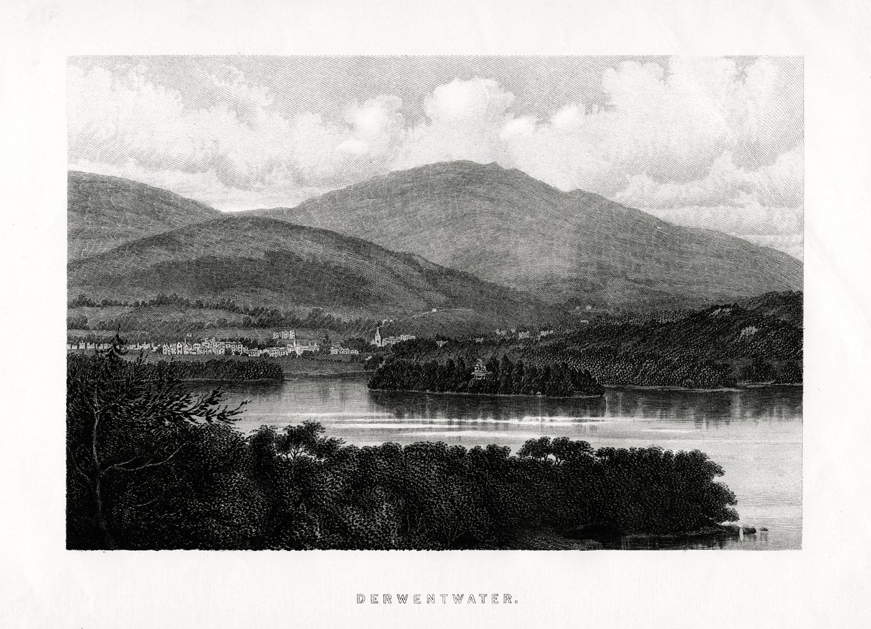 Derwentwater, Lake District, Cumbria, 1896 de Unbekannt