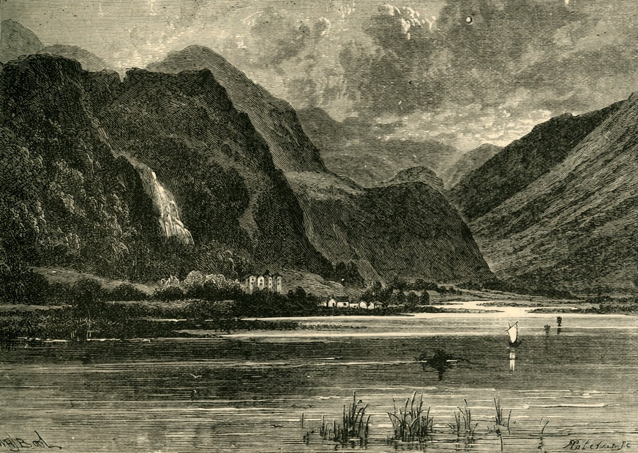 Derwentwater, olhando para Borrowdale, 1898. de Unbekannt