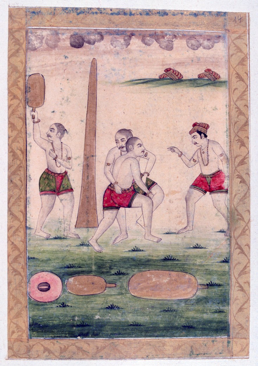 Desakha Ragini, Álbum Ragamala, Escola de Rajasthan, século XIX de Unbekannt
