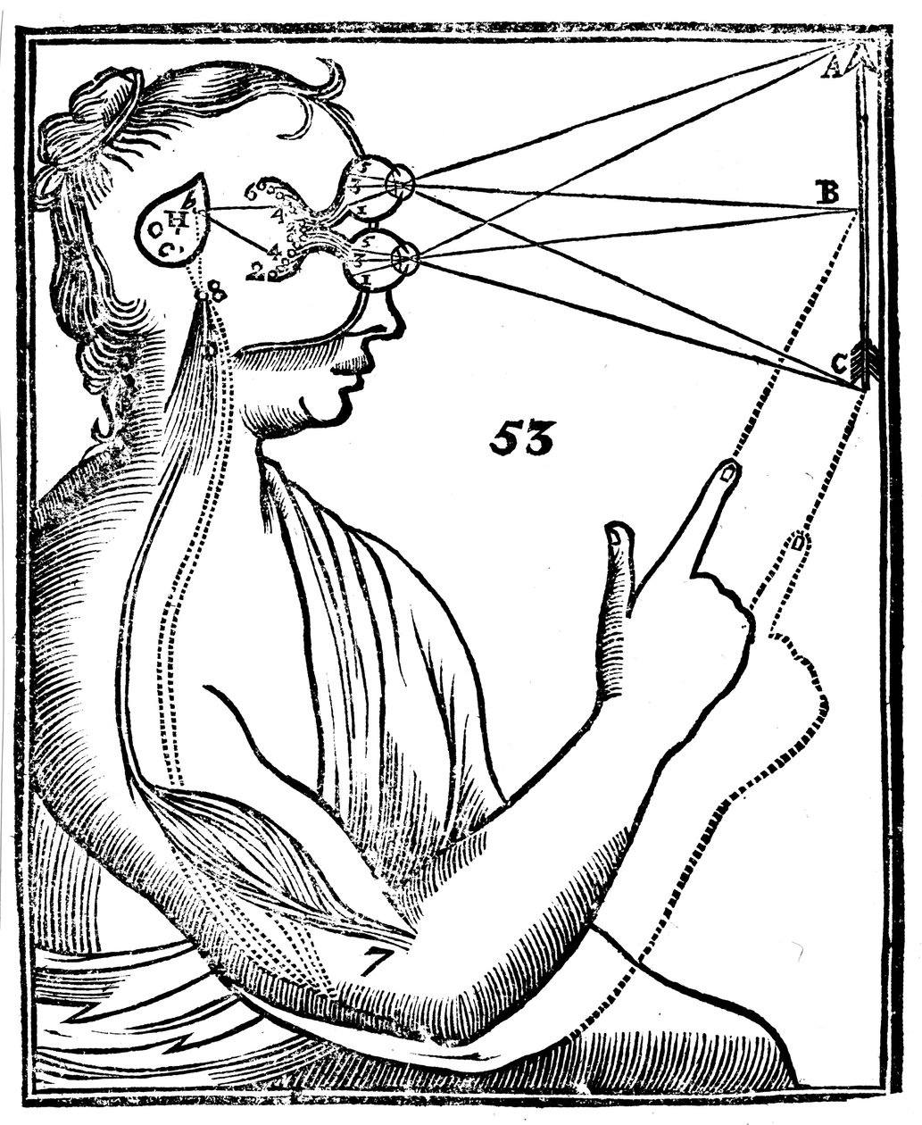 Descartes, idéia da visão, 1692 de Unbekannt