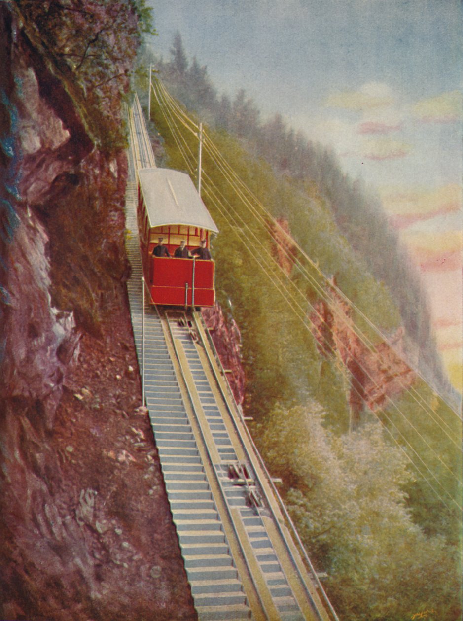 Descendo o Stanserhorn - A Swiss Mountain Railway, 1926 de Unbekannt
