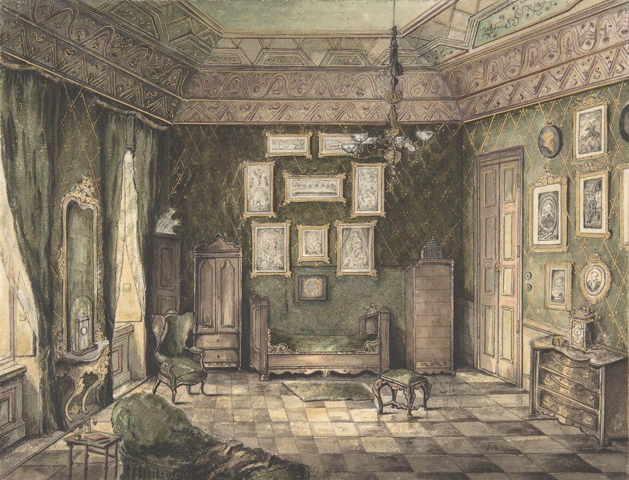 Design de Interiores, século XIX. de Unbekannt