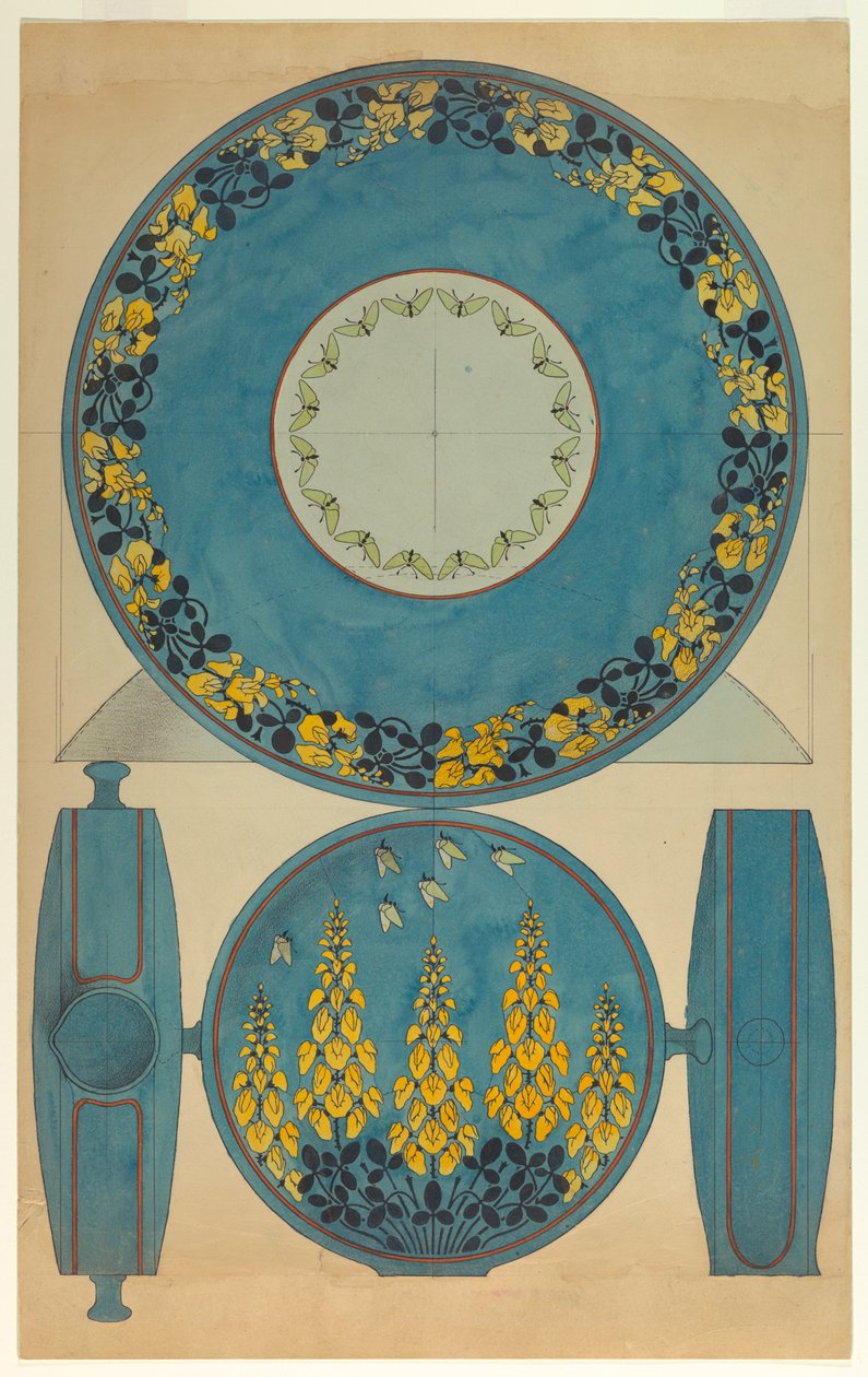 Design para jarro e bacia de Unbekannt