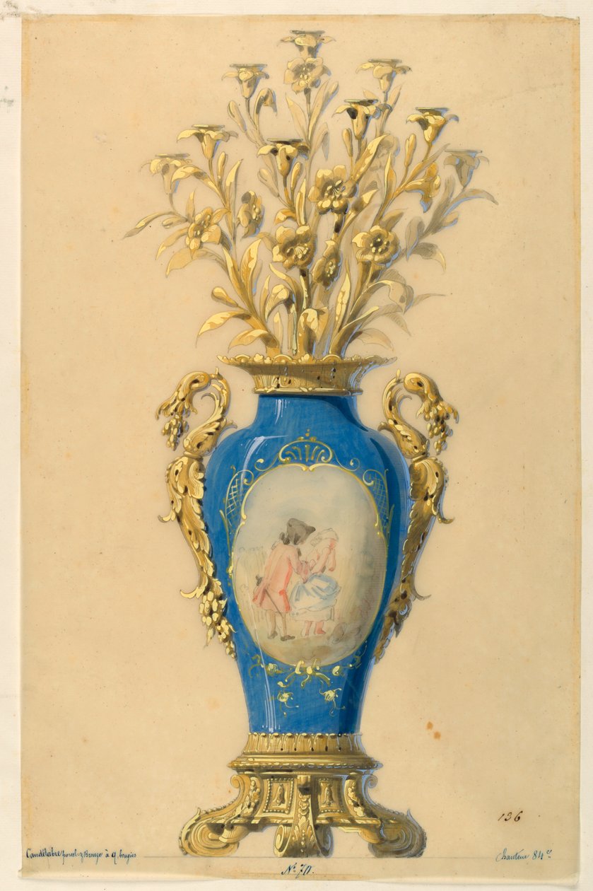 Design para um candelabro de Unbekannt