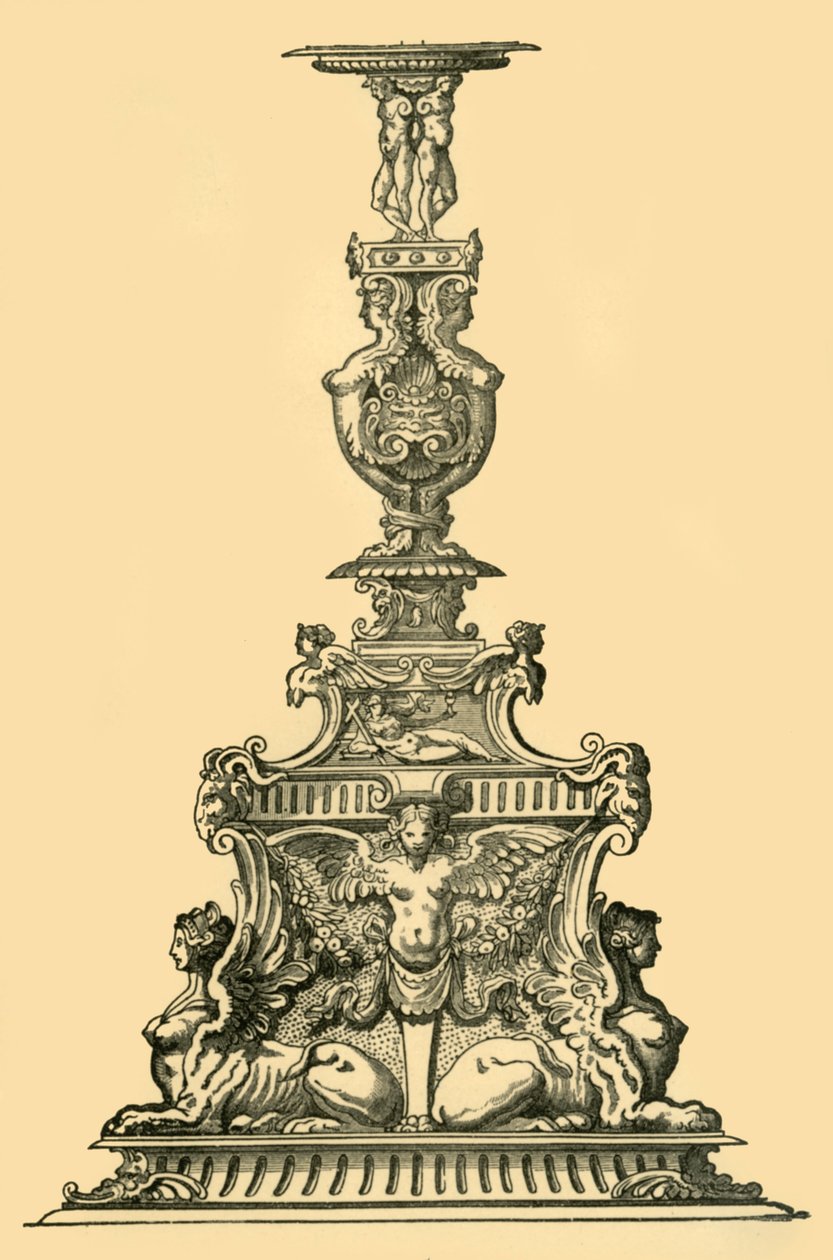 Design para um candelabro, século XVI, 1881. de Unbekannt