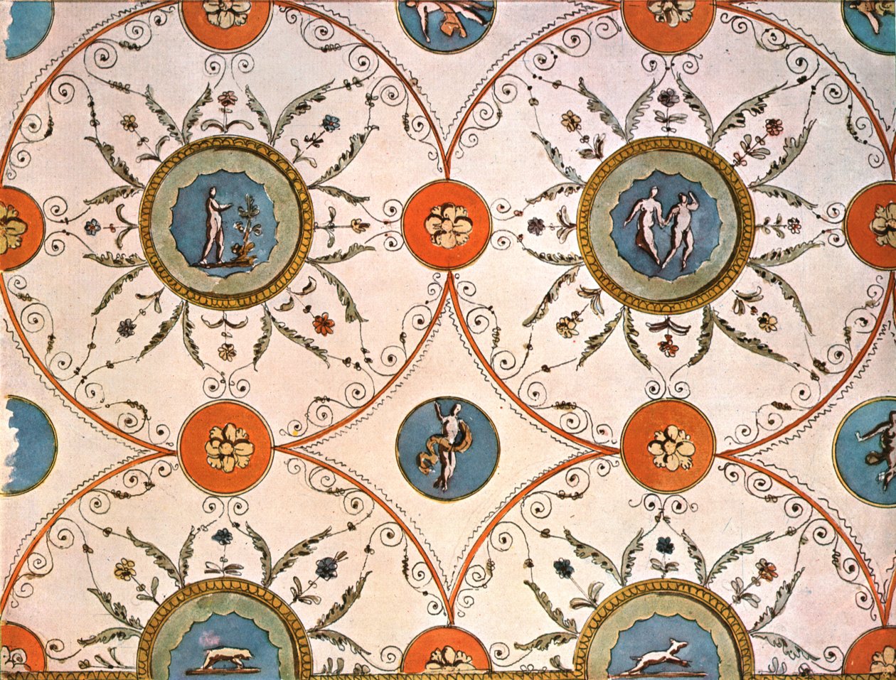 Projeto para uma pintura no teto, Itália, 1928. de Unbekannt