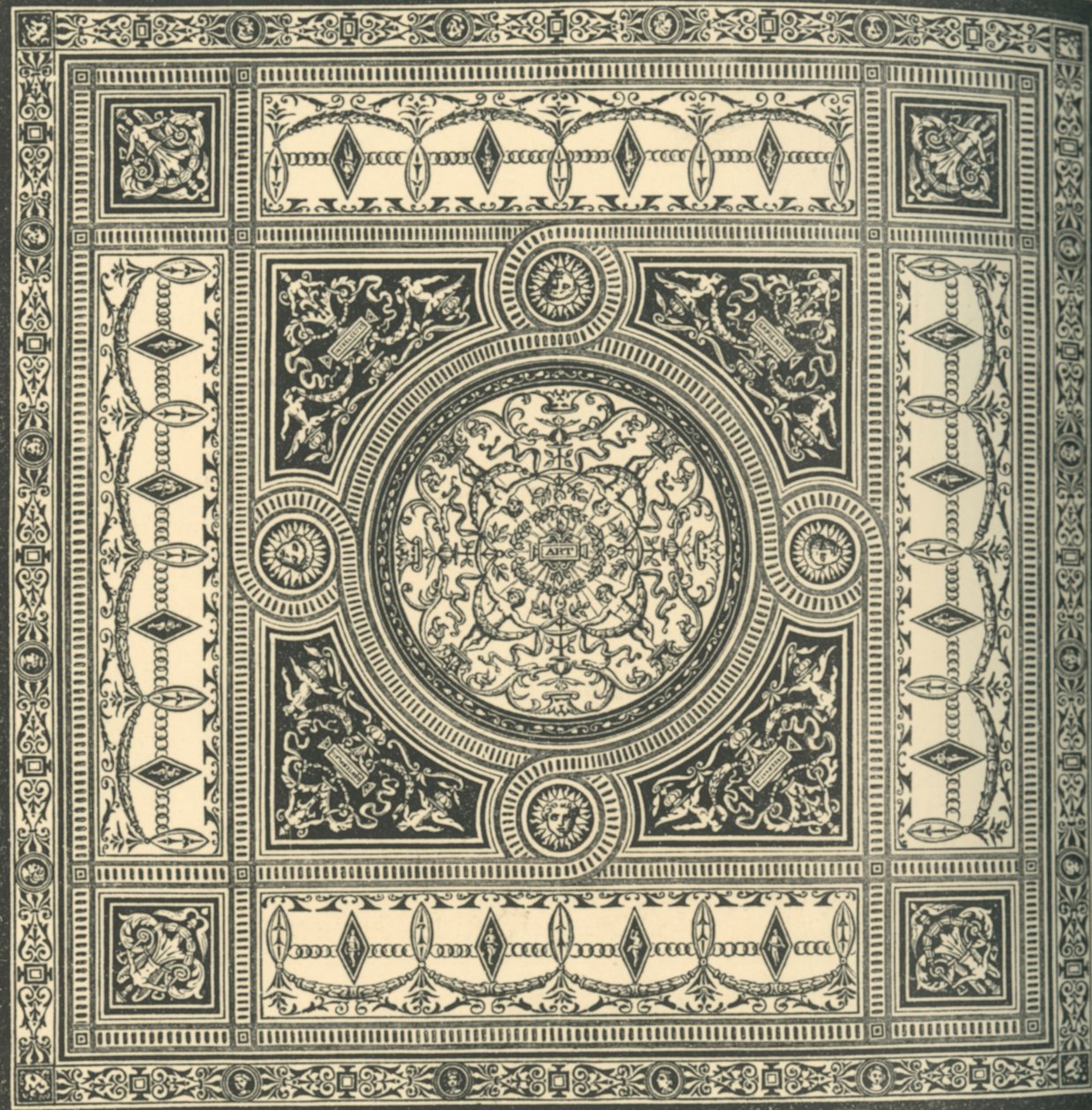 Projeto para um teto, c1860s, 1881. de Unbekannt