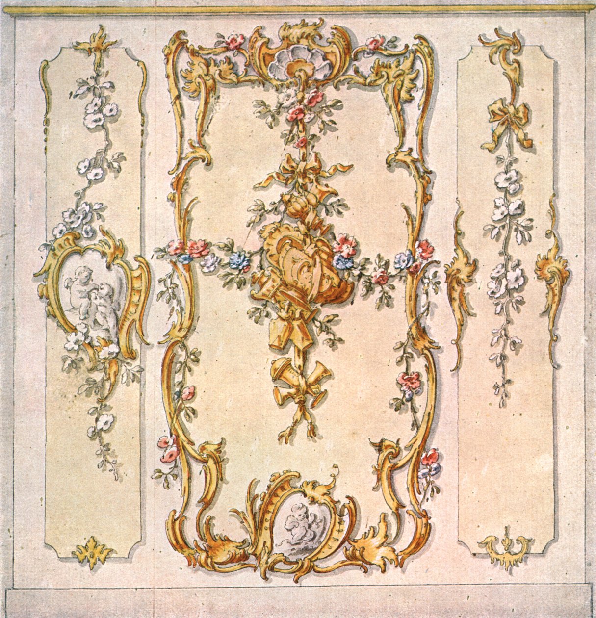 Projeto para uma decoração mural, Alemanha, 1928. de Unbekannt
