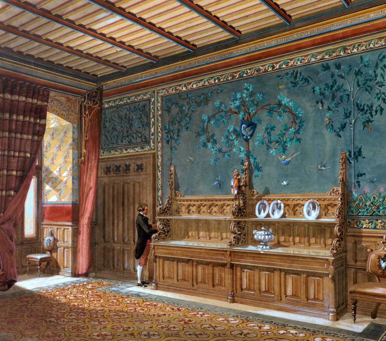 Design para um interior, 1868 de Unbekannt