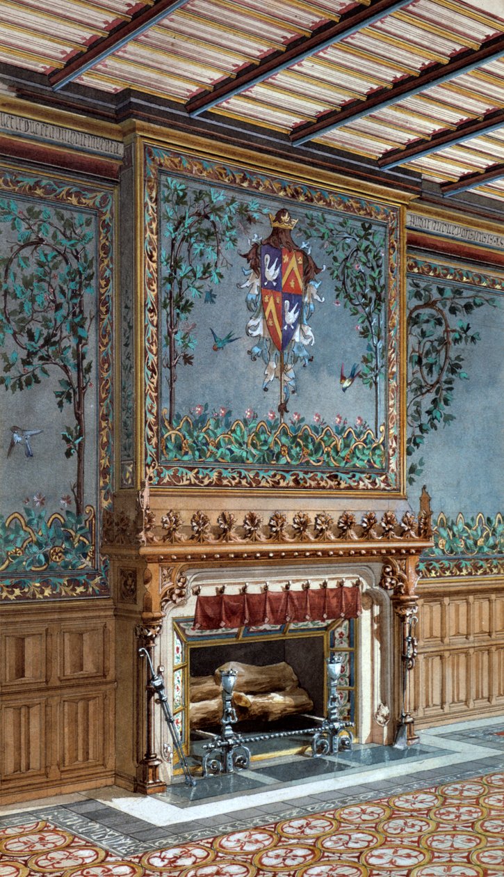 Design para um interior, 1868 de Unbekannt