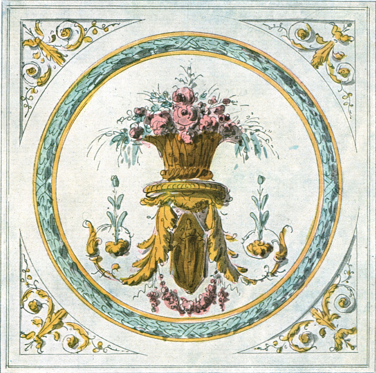 Design para decoração de interiores, França, 1928. de Unbekannt