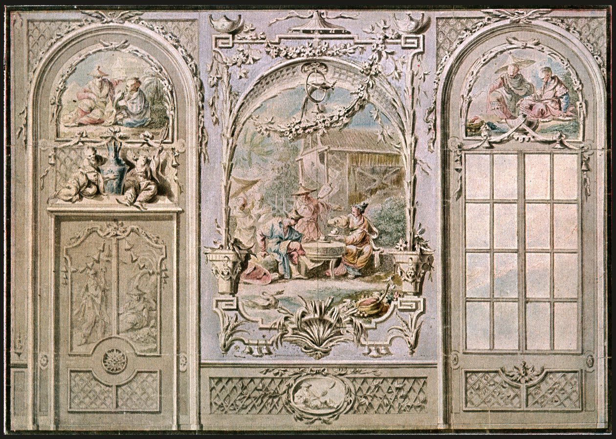 Design para decoração mural, Itália, 1928. de Unbekannt