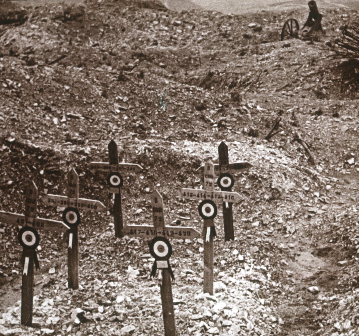 Bateria destruída, Fort Vaux, norte da França, c1914-c1918 de Unbekannt