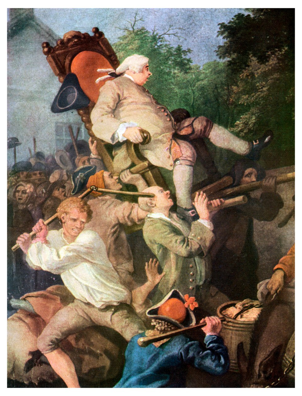 Detalhe de Presidindo o Membro, de William Hogarth, 1755 1956 de Unbekannt