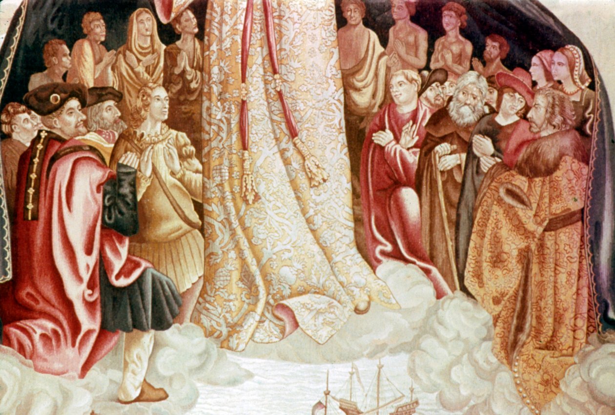 Detalhe da Virgem dos Navegadores, século XVI de Unbekannt