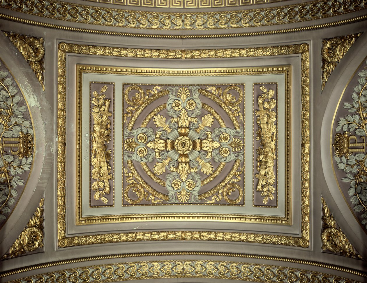 Detalhe de uma cúpula, Galeria de batalhas Galeria das batalhas, Palácio de Versalhes, França de Unbekannt