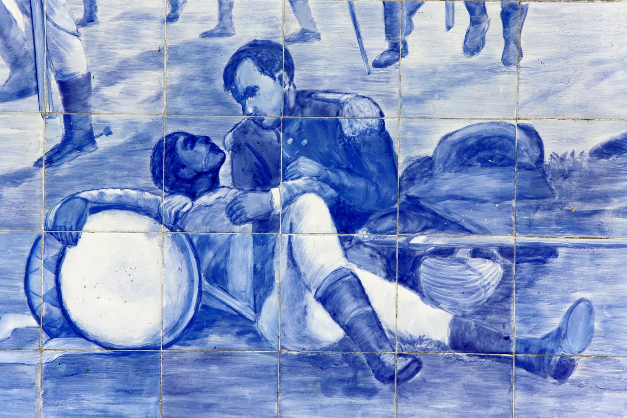 Detalhe de um mosaico retratando a luta do Brasil pela independência, Cachoeira, Brasil de Unbekannt