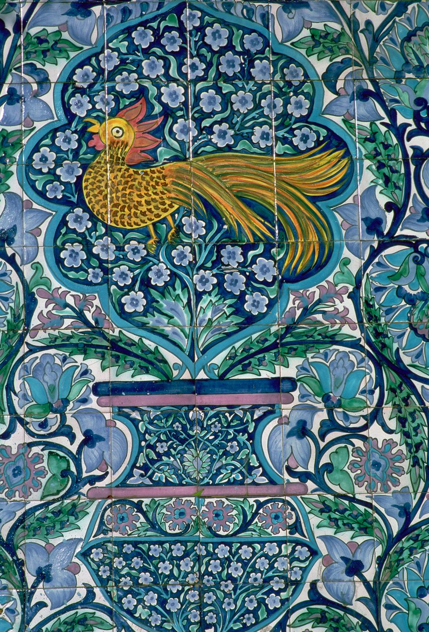 Detalhe de um projeto de azulejos em Nabeul, Tunísia de Unbekannt