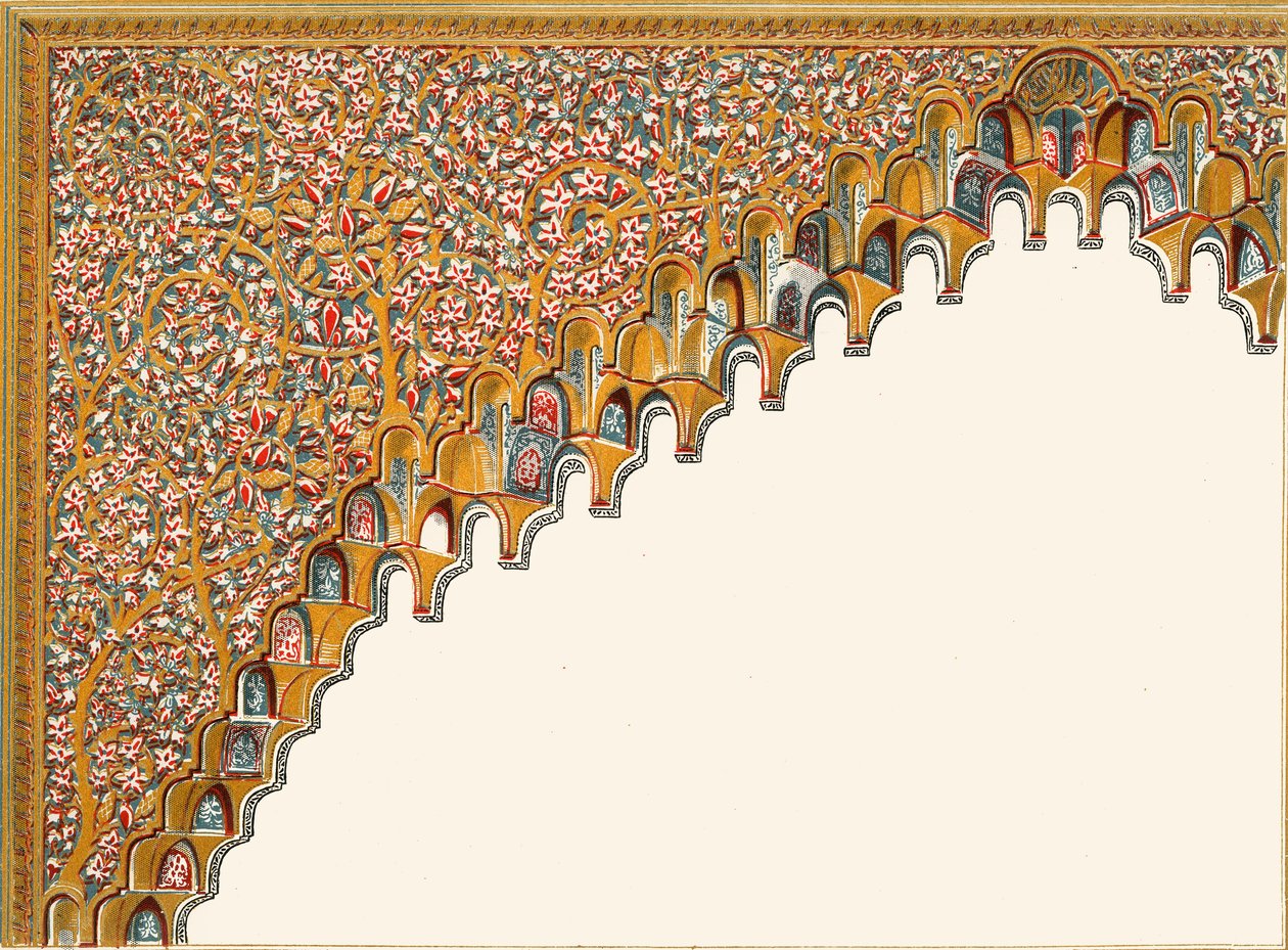 Detalhe de um arco. Corte do viveiro de peixes, 1907. de Unbekannt