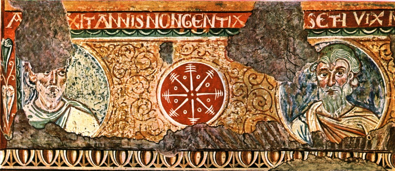 Detalhe de friso da Basílica da Santa Cruz, Roma, Itália, 1928. de Unbekannt