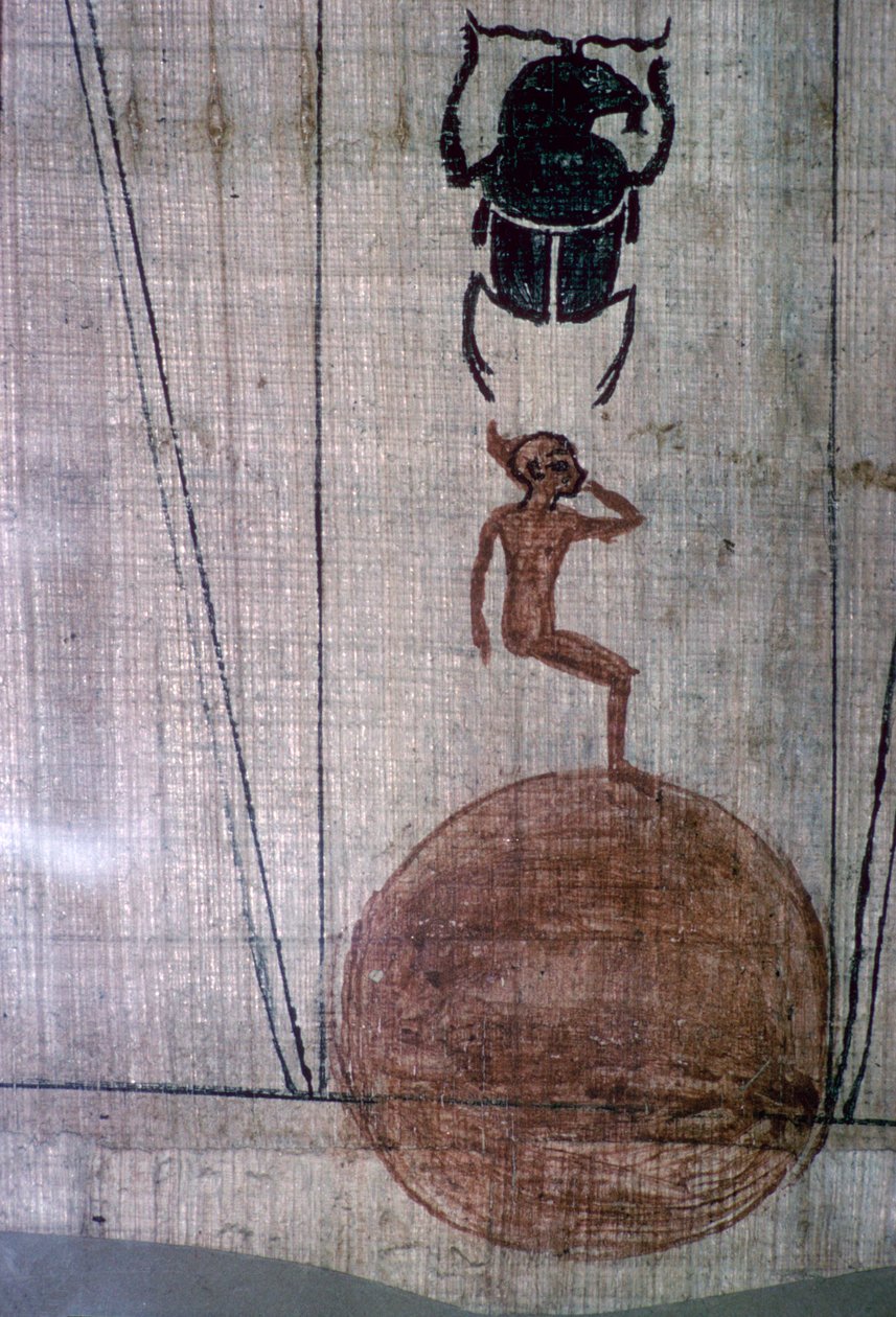 Detalhe do papiro da rainha Nejmet de Unbekannt