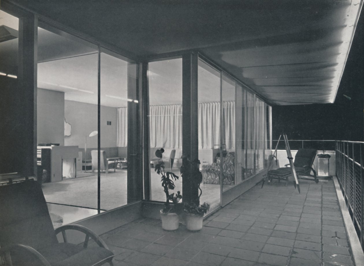 Detalhes da Casa Multistória de Richard J. Neutras, 1942 de Unbekannt