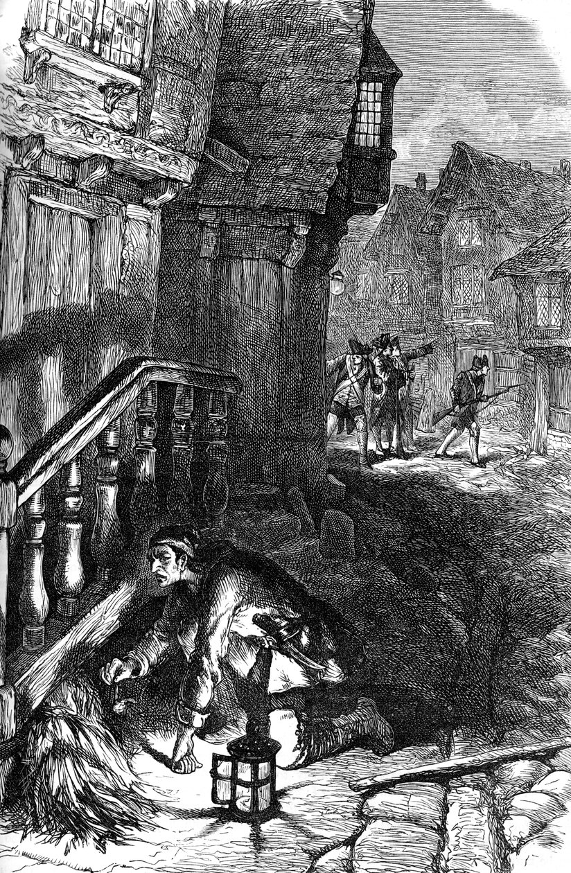 Detecção de um incendiário, Guerra Revolucionária Americana, c1776 c1880 de Unbekannt