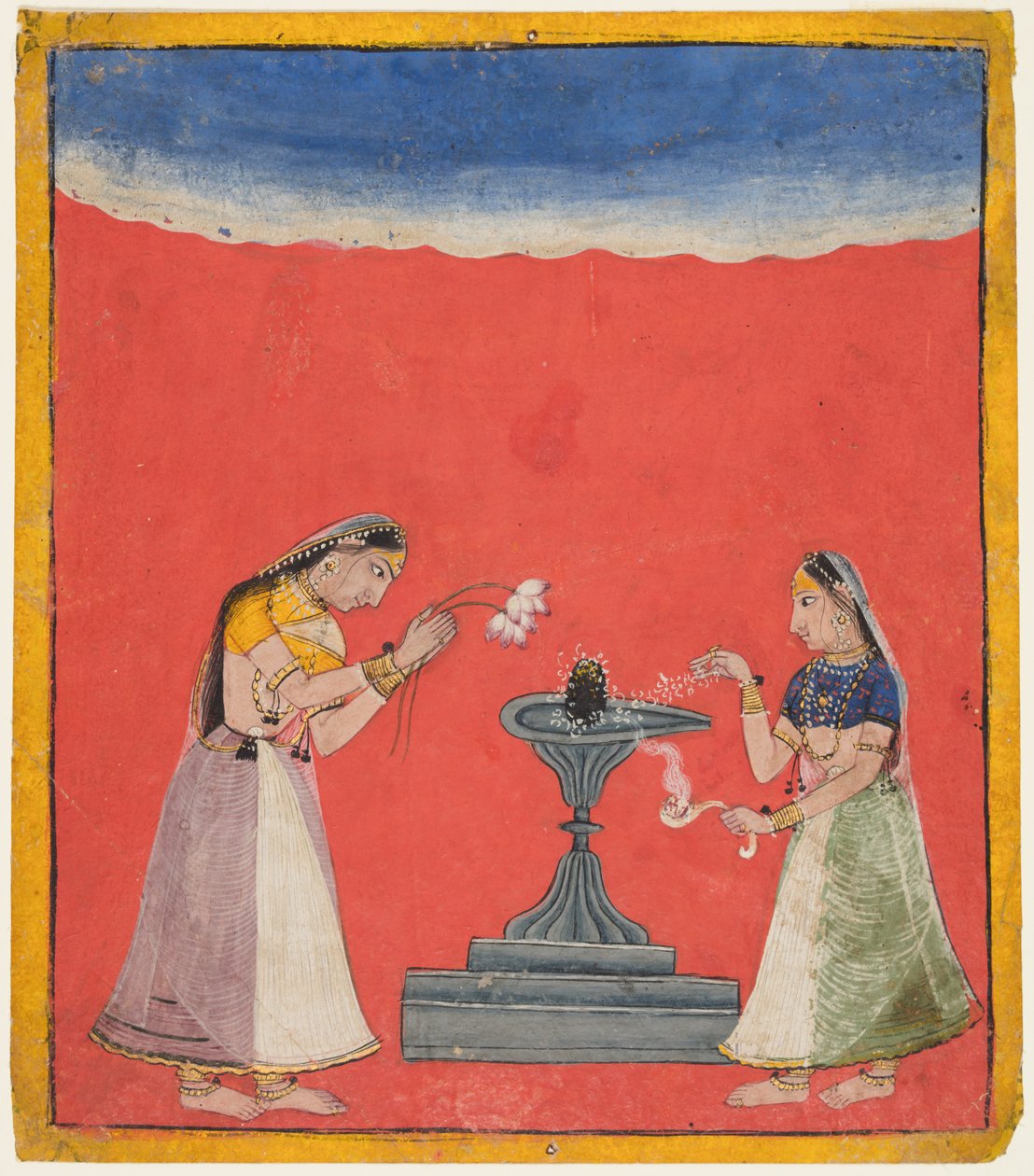 Devangandhari Ragini de Hindola, c. 1700 de Unbekannt