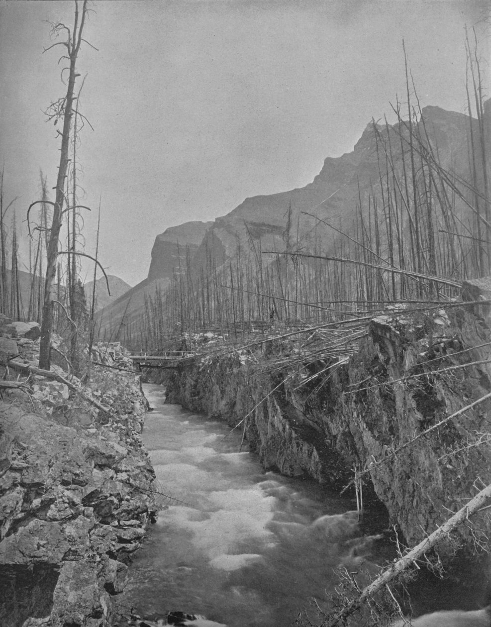 Devils Canyon, Banff, NWT, Canadá, c1897. de Unbekannt