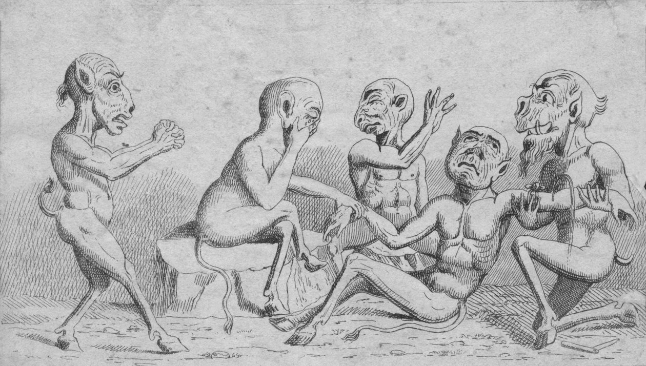 Demônios em Casa - Respirando uma Veia, século c19 de Unbekannt