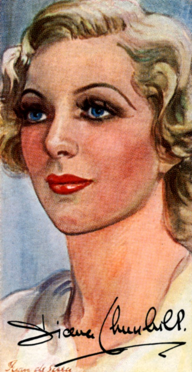 Diana Churchill, 1913-1994, atriz inglesa de cinema e teatro, século XX de Unbekannt