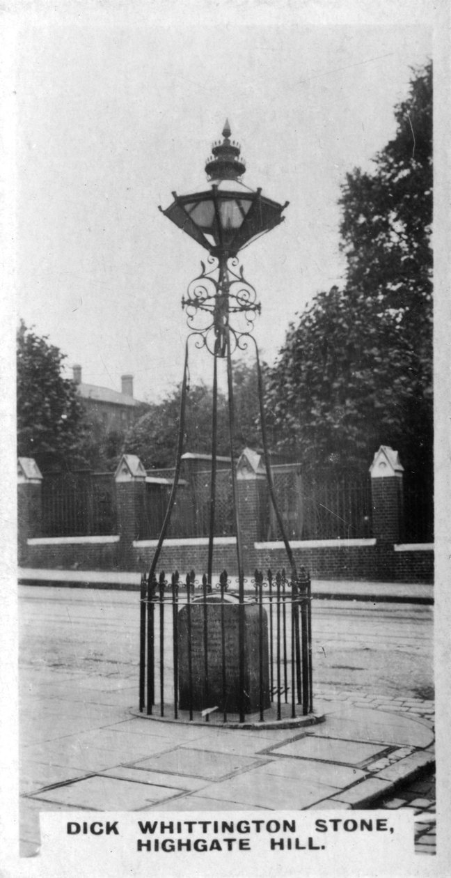 Dick Whittington Stone, Highgate Hill, Londres, c1920s de Unbekannt