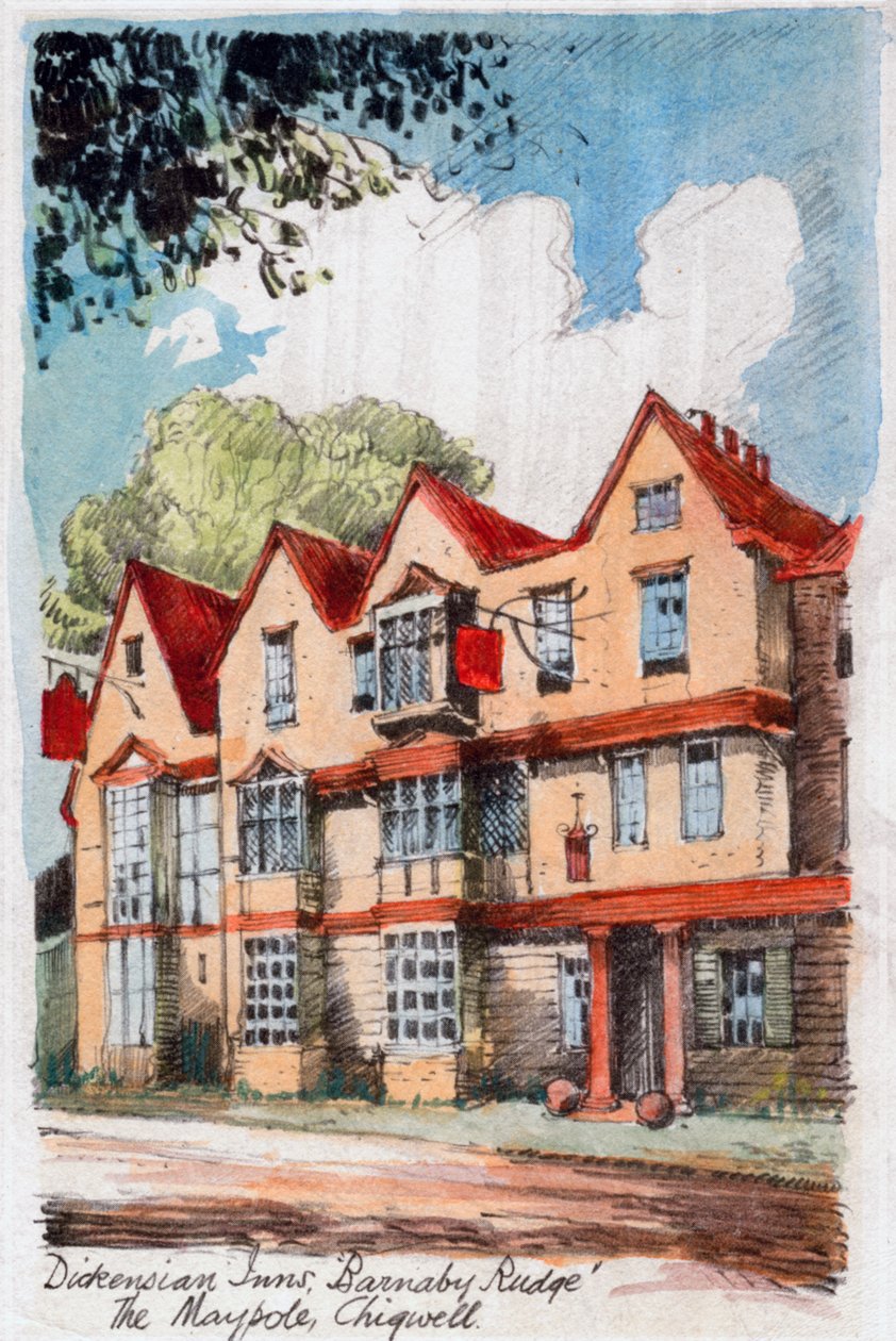 Pousadas Dickensian, Barnaby Rudge, Maypole, Chigwell, c1800-1850 de Unbekannt