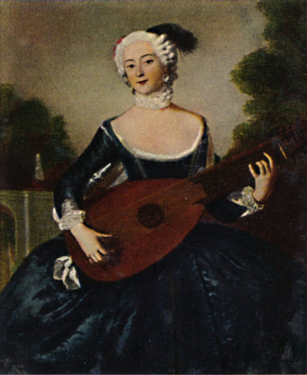 A irmã favorita Friedr. D. Gr. 1709-1758. - Pintura de Pesne, 1934. de Unbekannt
