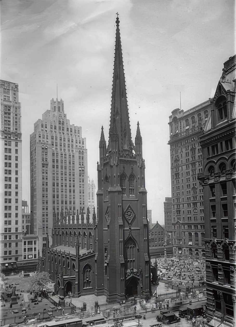 Die Trinity Church em Nova York. Um 1935 de Unbekannt