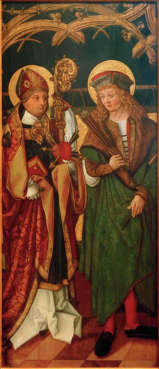 Santo Agostinho e São Sebastião de Unbekannt