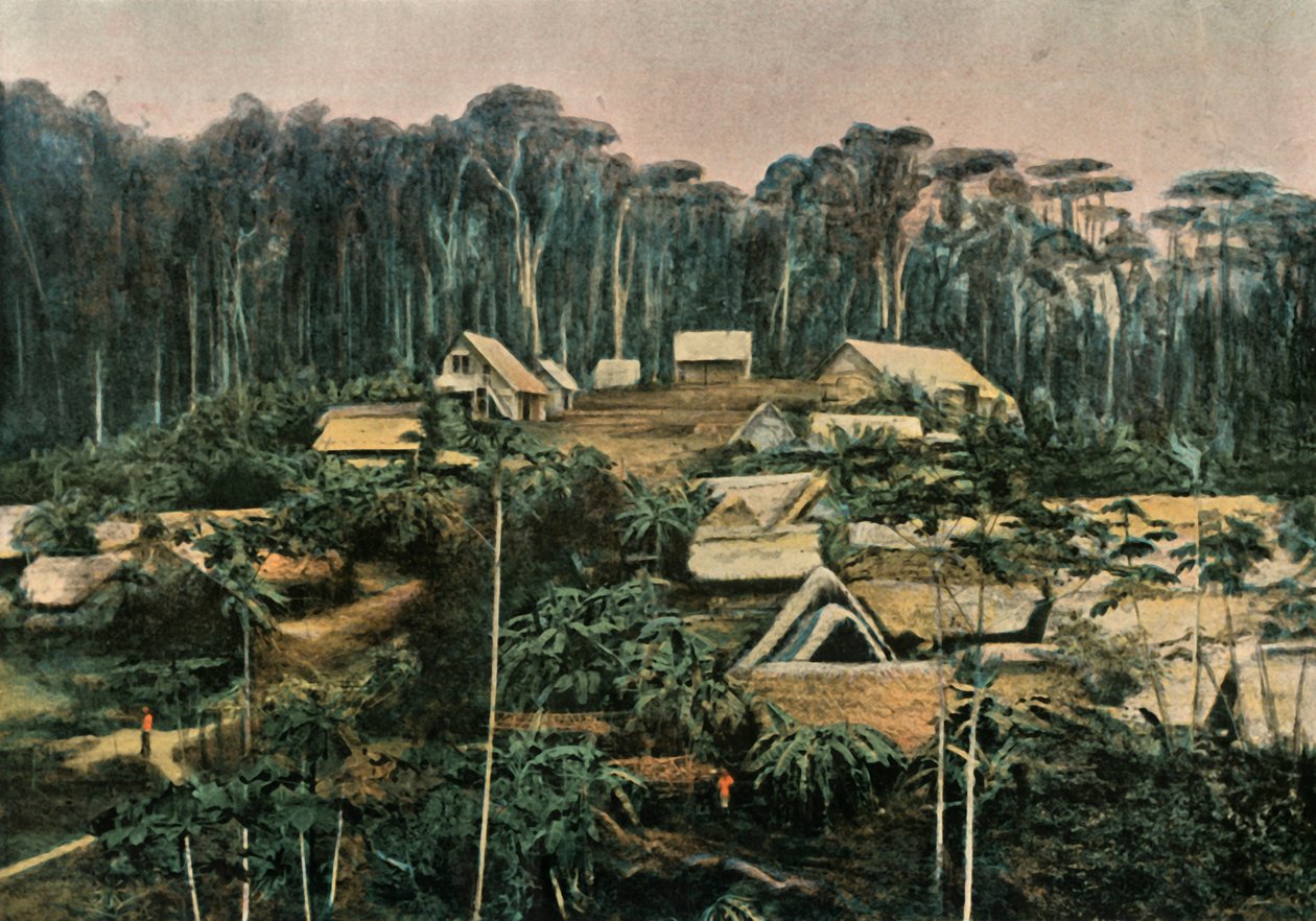 Graças a Deus. Cantonment of Researchers DOr, Graças a Deus, Mina de Ouro, 1900. de Unbekannt