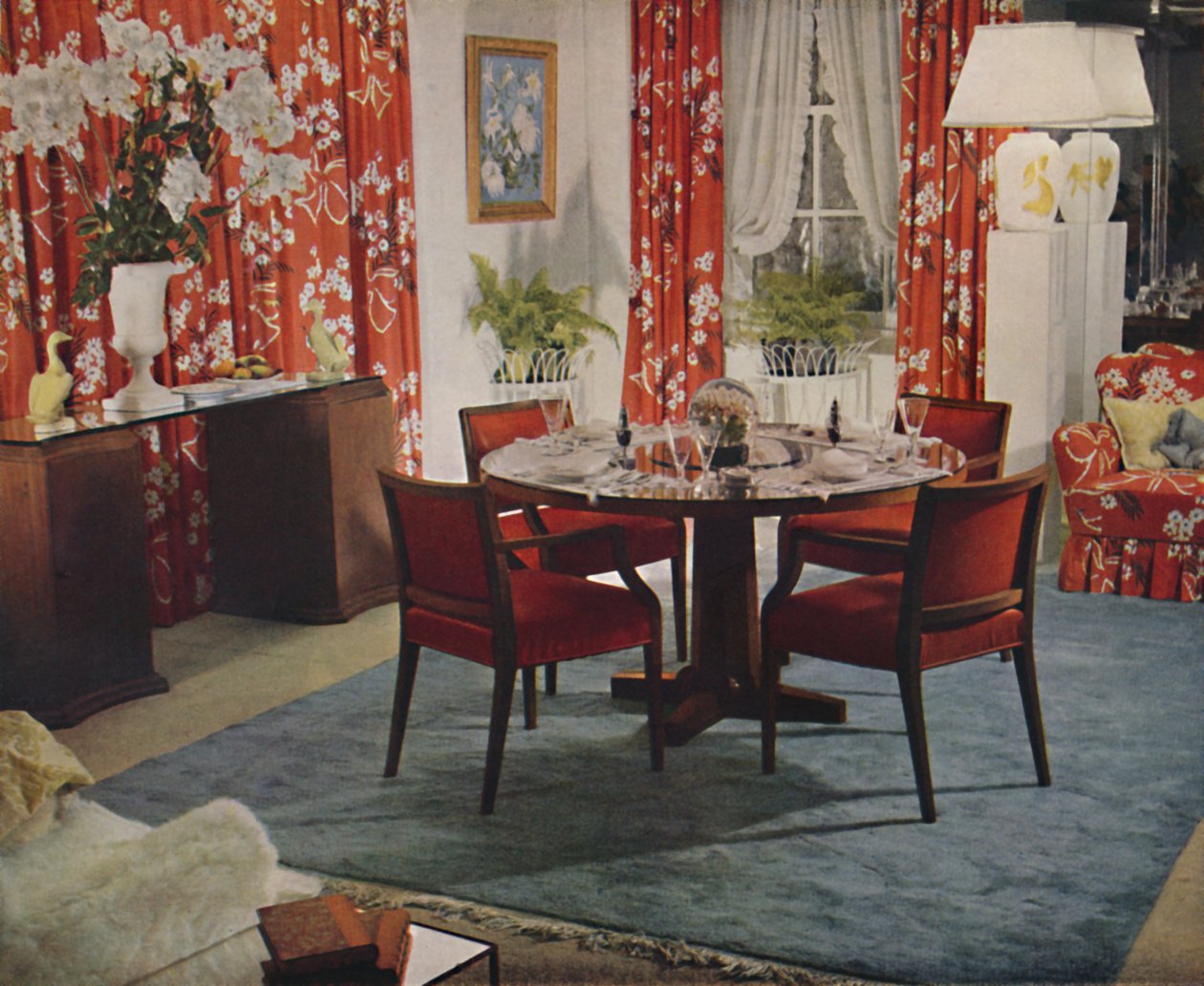 Sala de jantar projetada por Hayes Marshall, 1939 de Unbekannt