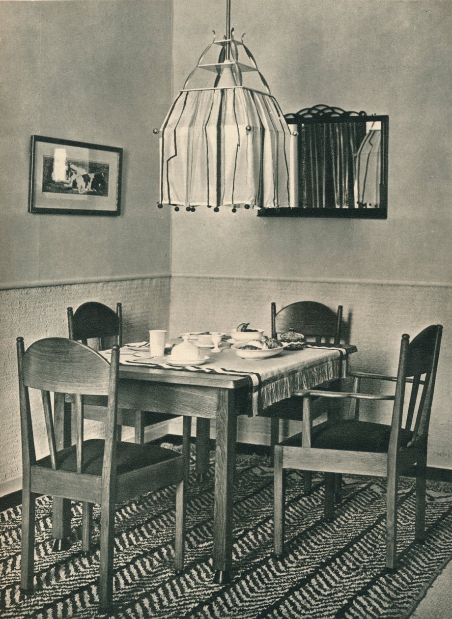 Mesa de jantar e cadeiras projetadas por Willem Penaat, 1928 de Unbekannt