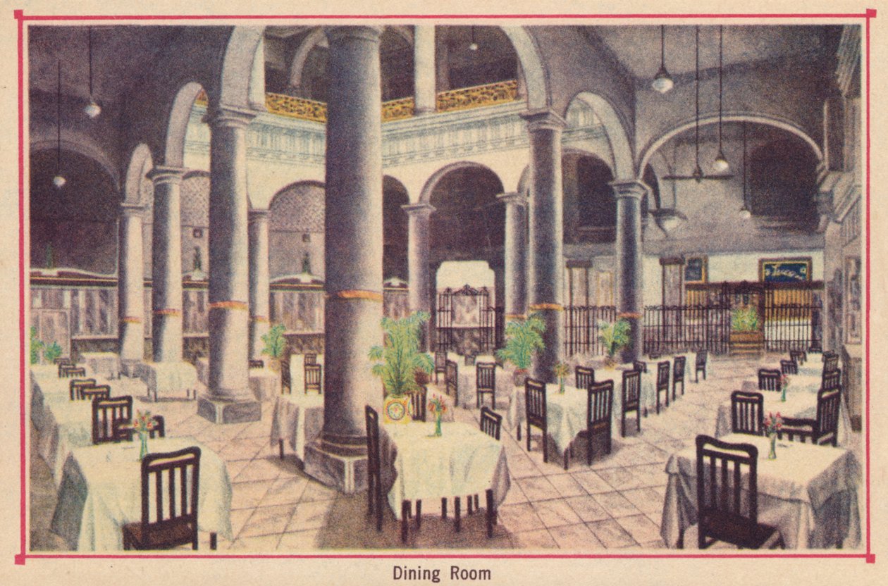 Sala de jantar - Hotel Florida - Havana - Cuba, c1910 de Unbekannt