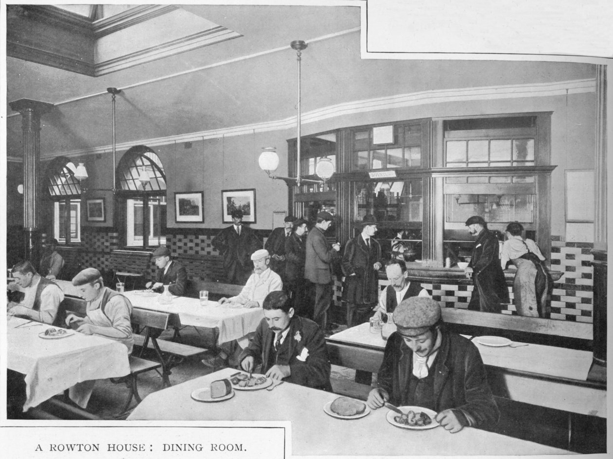 Sala de jantar em Rowton House, Hammersmith, Londres, c1902 1903 de Unbekannt