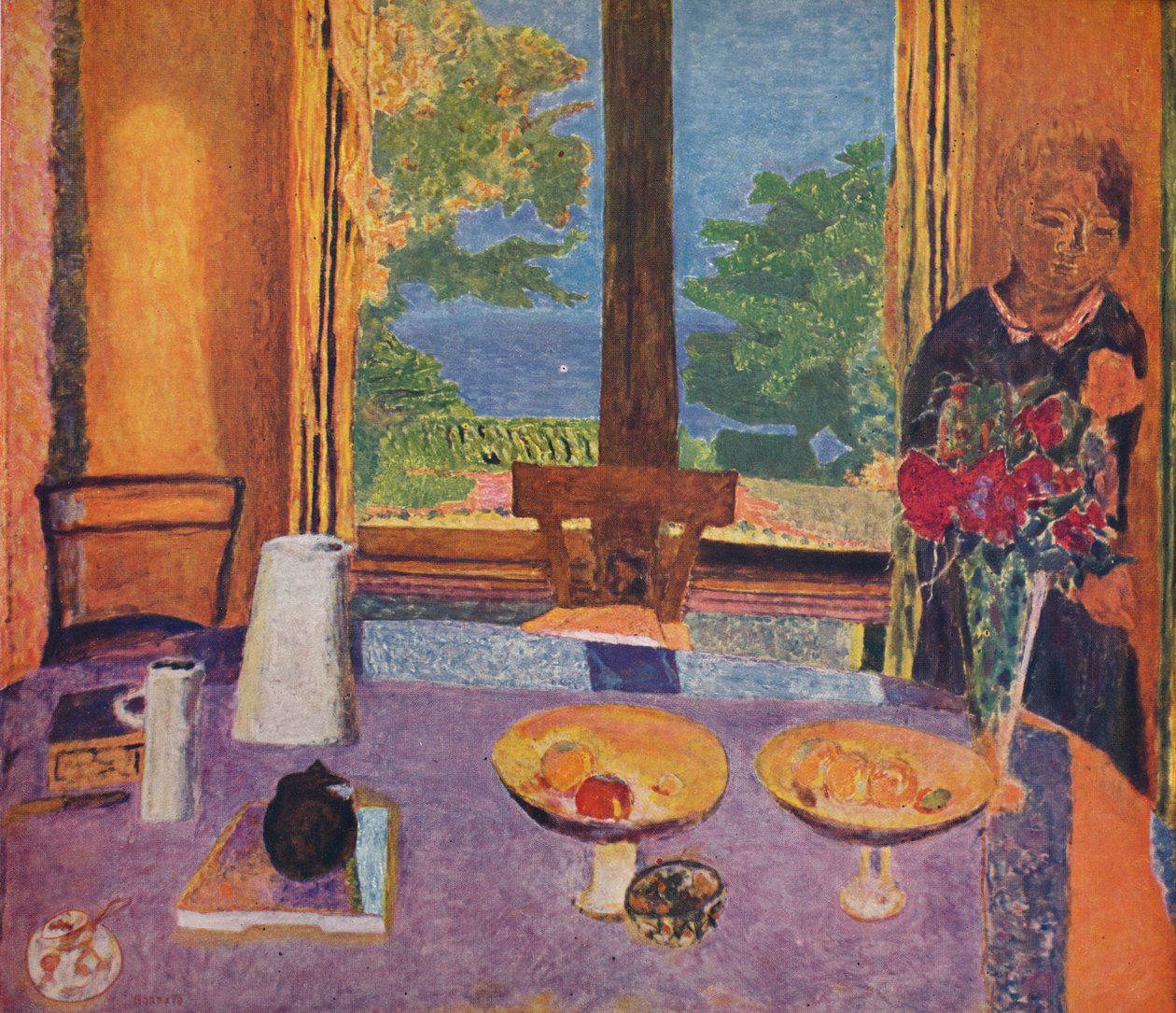 Sala de jantar no jardim - Interior, 1937 de Unbekannt