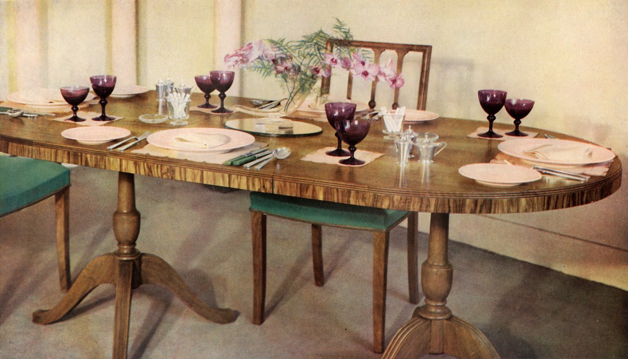 Mesa de jantar organizada pela Harrods Ltd., Londres, 1937. de Unbekannt