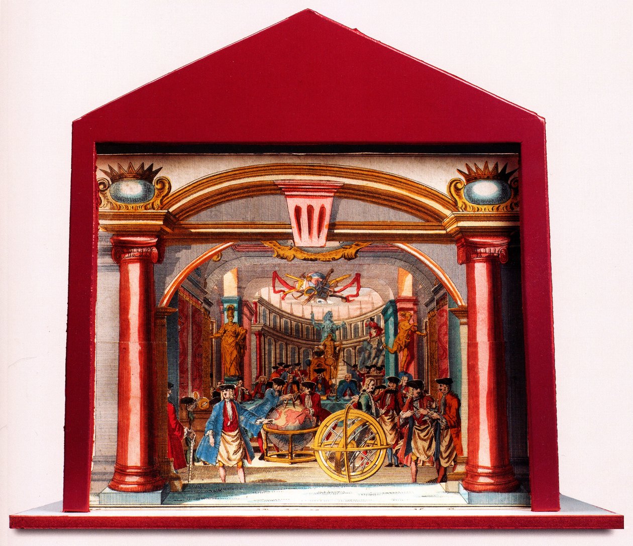 Diorama: Alemanha Maçônica O Templo dos Tesouros Maçônicos, 1750 de Unbekannt